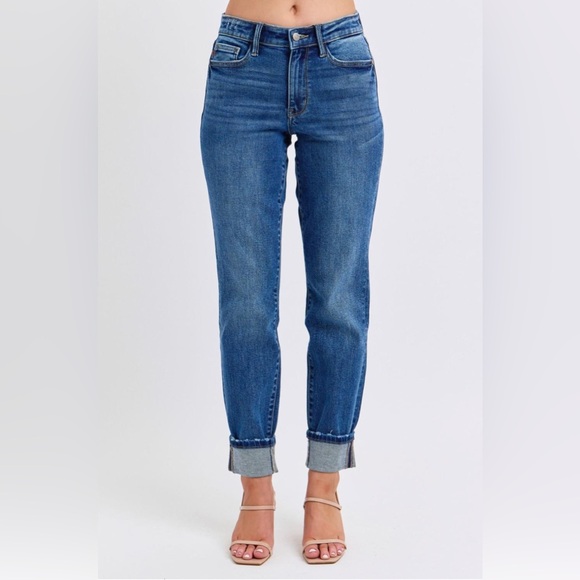 Judy Blue Denim - Judy Blue Mid Rise Vintage Wash Boyfriend Jeans Size 7|28